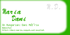 maria dani business card